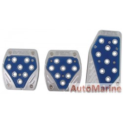 Pedal Pad Set (Silver/Blue)