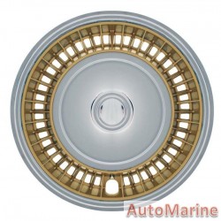 14" Chrome / Gold Wheel Cover Set