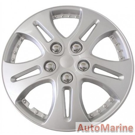 14" Silver Wheel Cover Set