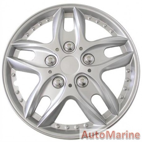 13" Silver Wheel Cover Set