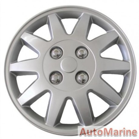 13" Silver Wheel Cover Set