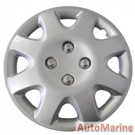 13" Silver Wheel Cover Set