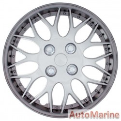 16" Gun Metal / Silver Wheel Cover Set