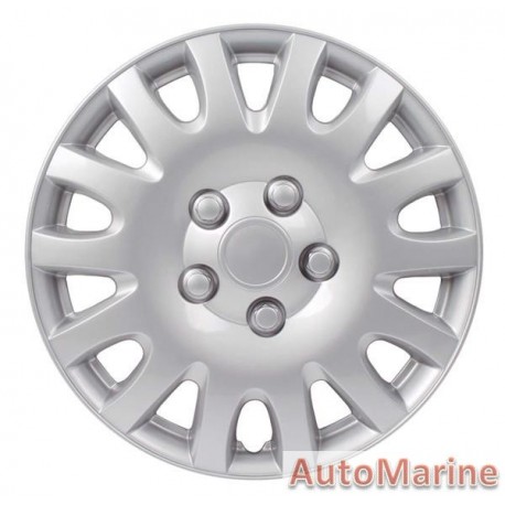 14" Silver Wheel Cover Set