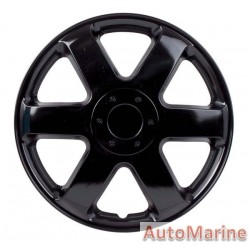 14" Ice Black Red Wheel Cover Set