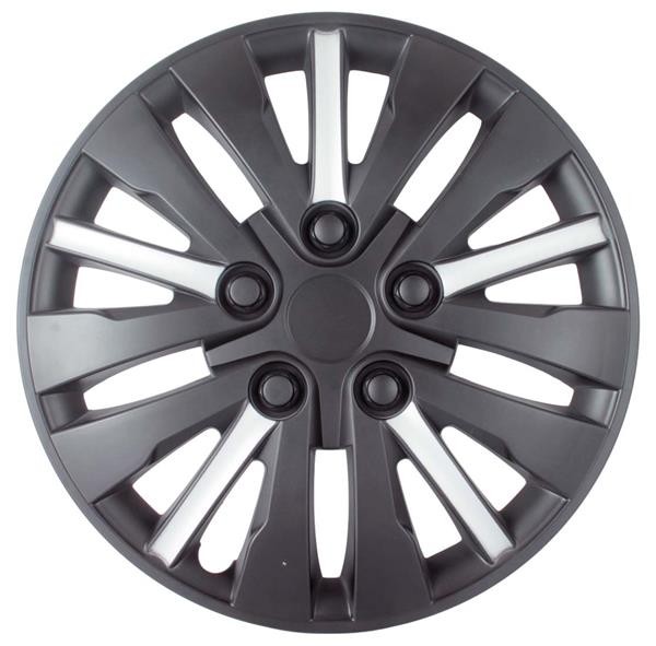 Tyre Covers 14" Matt Black / Silver Wheel Cover Set was listed for