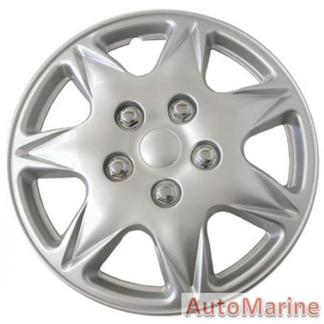 14" Silver Wheel Cover Set