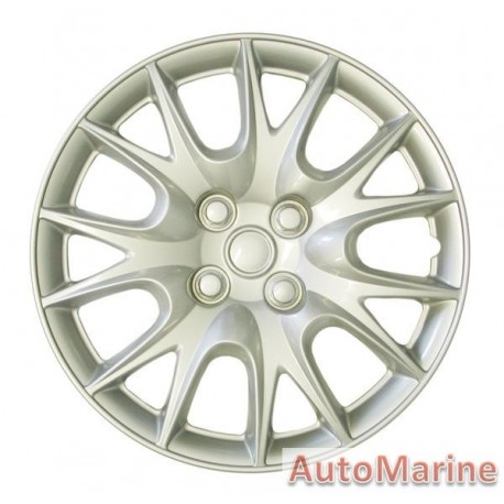 13" Silver Wheel Cover Set