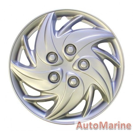 13" Silver Wheel Cover Set