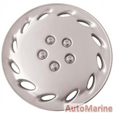 13" Silver Wheel Cover Set