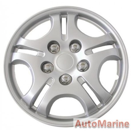 13" Silver Wheel Cover Set