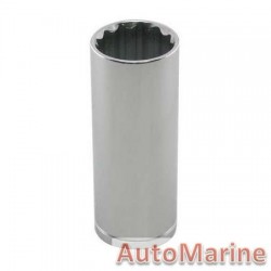 Tube Socket - 1/2" Drive - 12 Point - 21mm