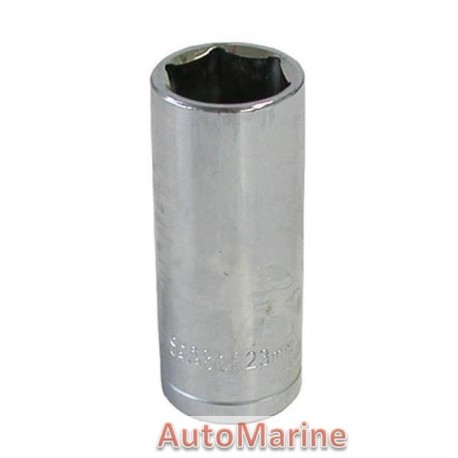 Tube Socket - 1/2" Drive - 6 Point - 23mm