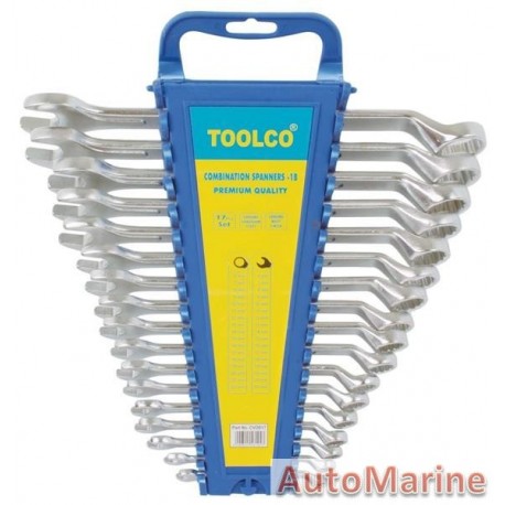 Offset Combination Spanner Set - 21 Piece