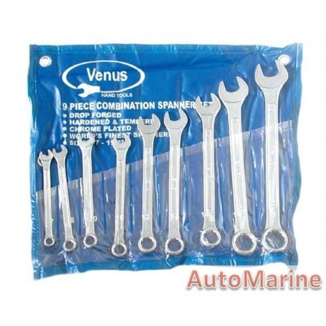 Combination Spanner Set - 9 Piece