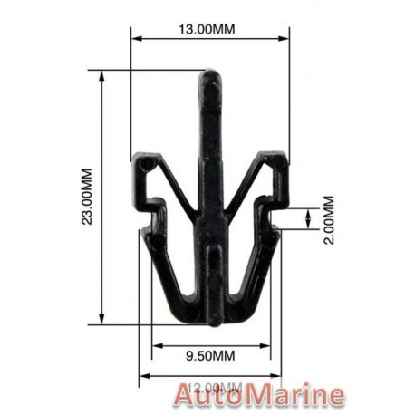 Panel Clips - Grille - 50 Pieces