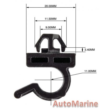 Panel Clips - Bonnet Catch - 10mm - 10 Pieces