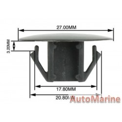 Panel Clips - Blanks - 17.8 to 20mm - 100 Pieces