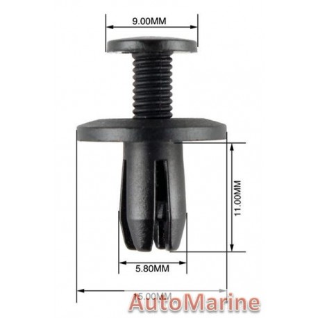 Panel Clips - 6 to 7mm - 50 Pieces
