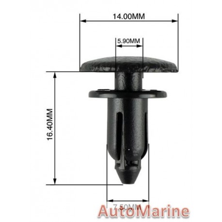 Panel Clips - 5.9 to 7.5mm - 100 Pieces