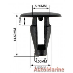 Panel Clips - 5.6 to 6.8mm - 10 Pieces