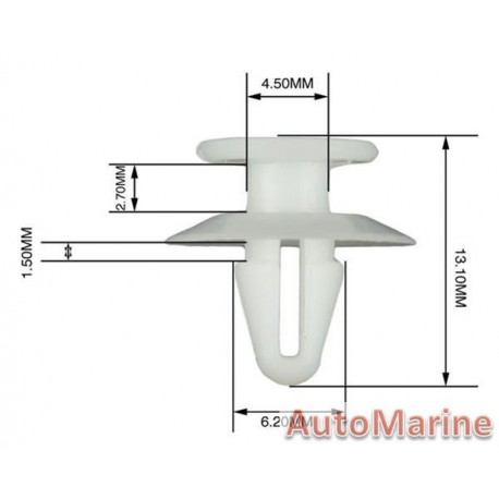 Panel Clips - 4.5 to 6.2mm (100 Pieces)