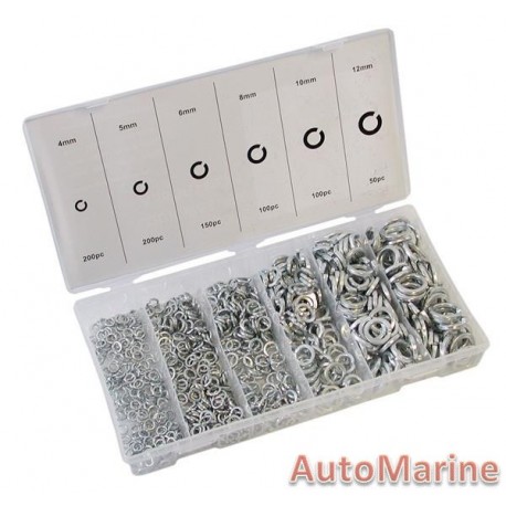 Assorted Spring Washers (800 Piece)