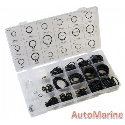 Assorted Exterior Snap Rings (300 Pieces)