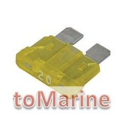 2 Pin Blade Fuse - 20 Amp - 100 Pieces