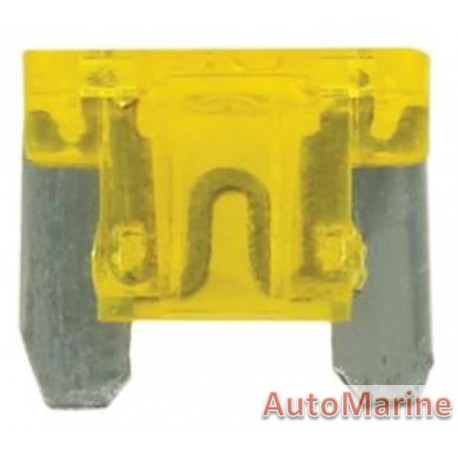 2 Pin Blade Fuse - 20 Amp - 100 Pieces