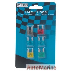 6 Piece Mini Fuse Set