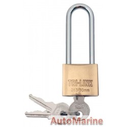 Brass Pad Lock - Long - 32mm