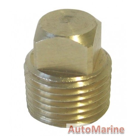 Brass Drain Plug for Garboard Plate
