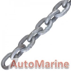 Galvanised Medium Link Chain - 5mm x 30m