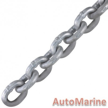 Galvanised Medium Link Chain - 5mm x 30m