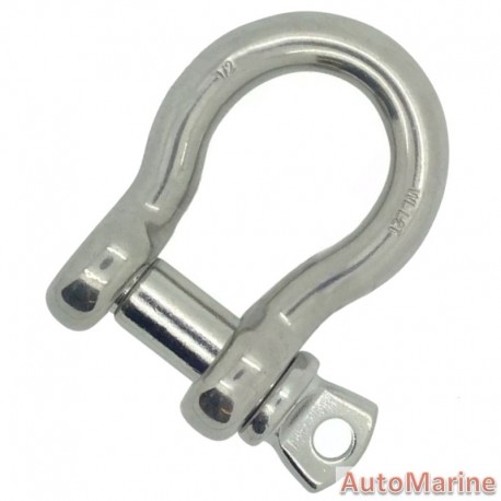 Bow Shackle - Stainless Steel - 100kg