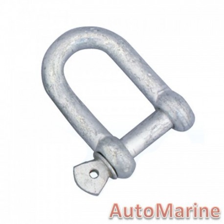 D Shackle - Galvanised - 80kg