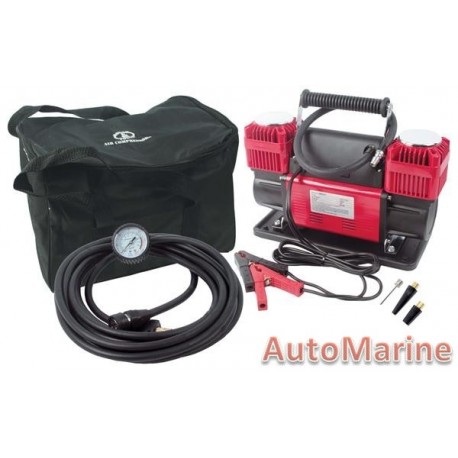 Heavy Duty Air Compressor & Tyre Inflator - 12 Volt