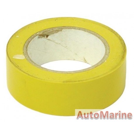 PVC Insulation Tape - Yellow - 10m