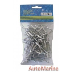 Pop Rivets - Long Flange 4.8x16x14mm