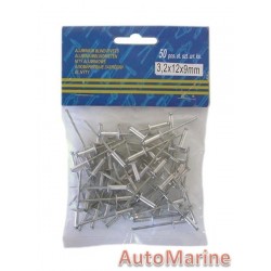 Pop Rivets - Long Flange 3.2x12x9mm - 1000 Pieces