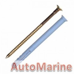 Nail In Anchor Plug - 8 x 80mm -100 Pieces
