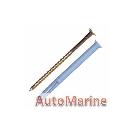 Nail In Anchor Plug - 8 x 80mm -10 Pieces