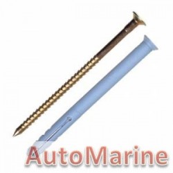 Nail In Anchor Plug - 8 x 60mm -10 Pieces