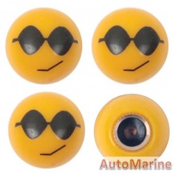 Valve Caps - Emoji - Cool Face