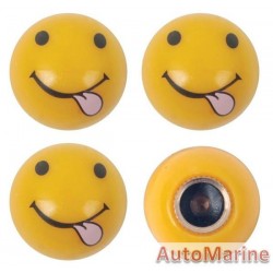 Valve Caps - Emoji - Cheeky Face