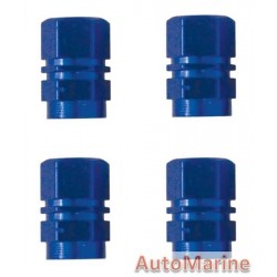 Valve Caps - Blue - 4 Piece