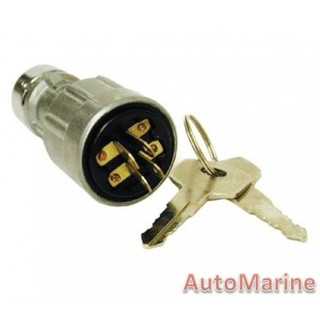 Universal Push In Ignition Switch - 4 Terminal