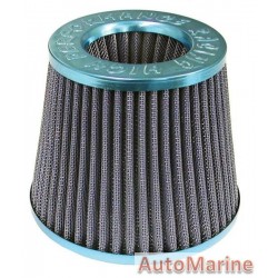 Open Top Cone Air FIlter - 76mm - Blue