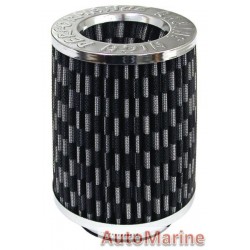 Long Air FIlter Chrome/Carbon